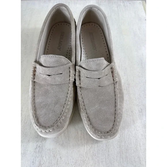 Sebago Docksides Suede Leather Boat Shoe Loafer Slip On Women Size US 10 EU 41 - Picture 3 of 9